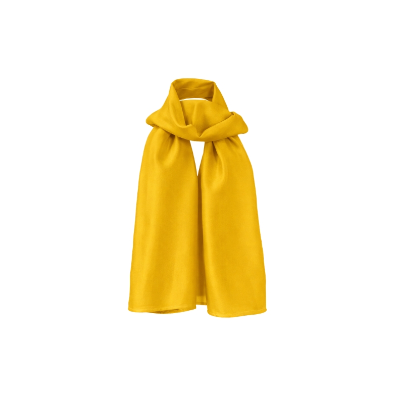 stola di raso in colorazione giallo