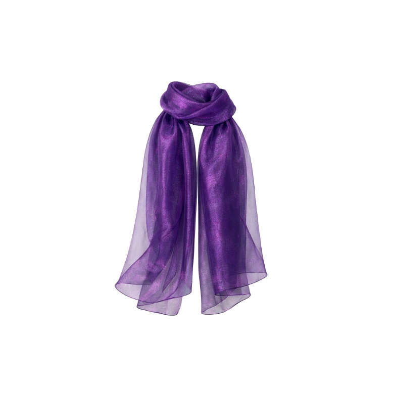 stola glitterata in colorazione viola