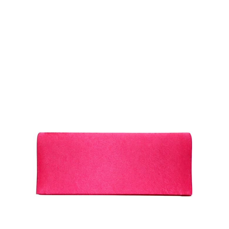 pochette fucsia satinata