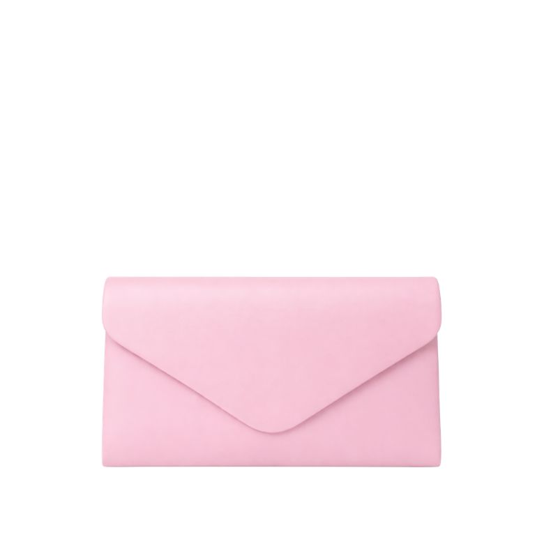 pochette rosa satinata rigida